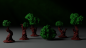 Preview: Forest landscape set - 3d printed